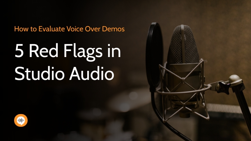 How to Evaluate Voice Over Demos 5 Red Flags in Studio Audio - The Voice Finder